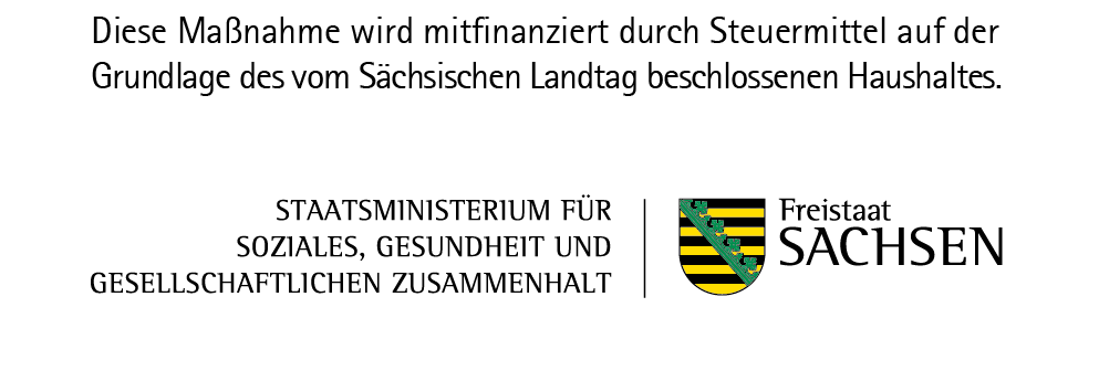 Logo: Sächsisches Staatsministerium für Soziales, Gesundheit und Gesellschaftlichen Zusammenhalt