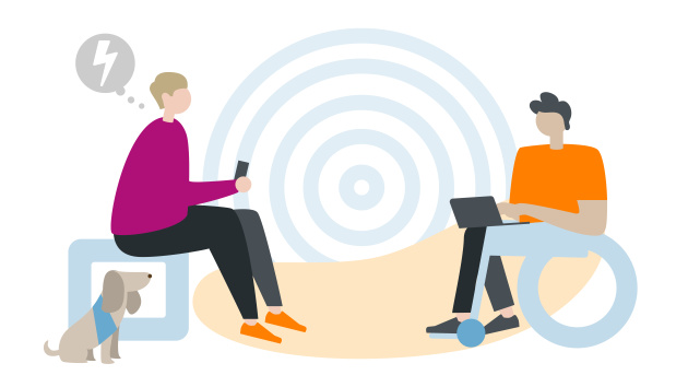 Illustration: Beratungssituation in der Onlineberatung