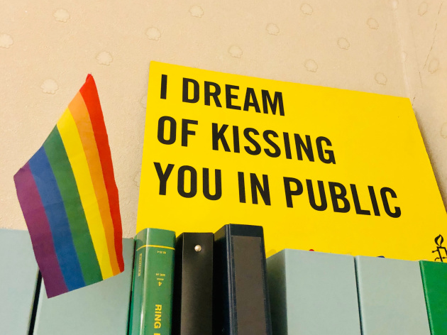 I dream of kissing you in public