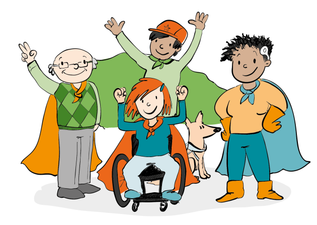 Empowerte Gruppe von Menschen