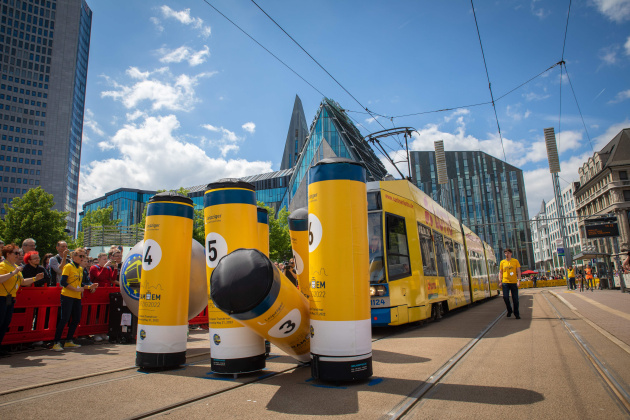 Kegelwettbewerb bei der Tram-EM