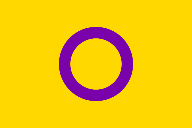 Flagge intergeschlechtlicher Menschen