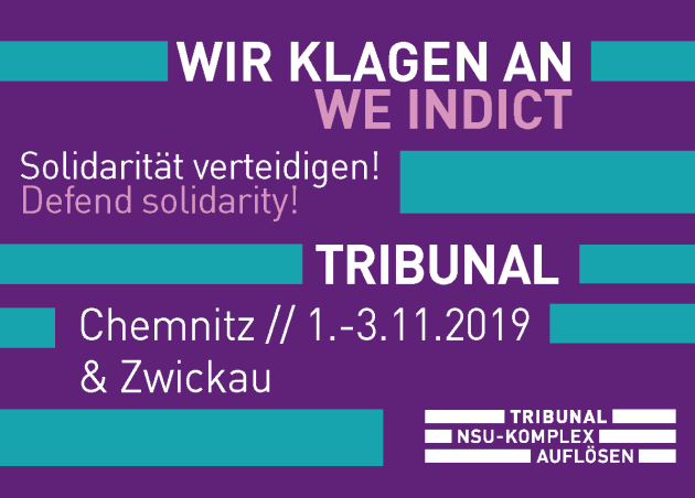 Flyer des NSU-Tribunals
