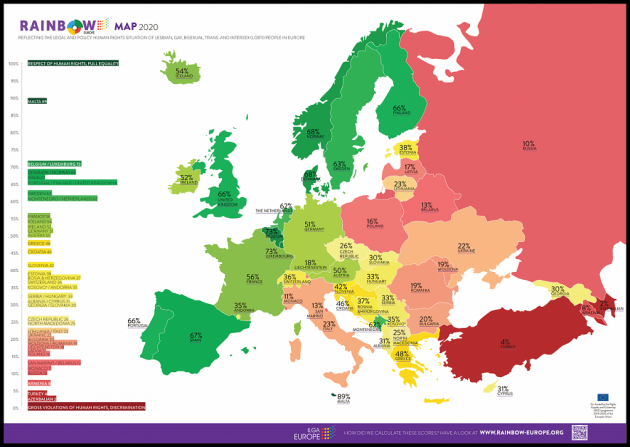 Rainbow-Europe-Karte 2020
