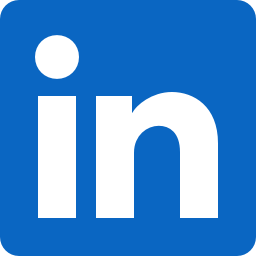 Das Linkedin-Logo in schwarz